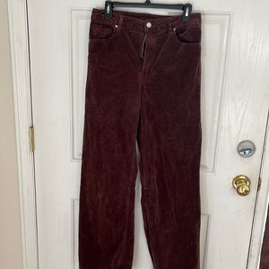 Brown Wide leg corduroy size 10 Divided by H&M
